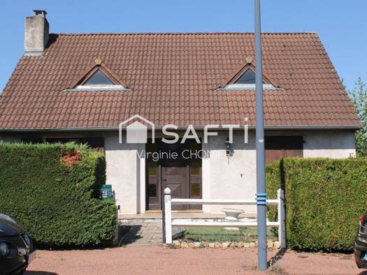 Maison de plain-pied à vendre 175 000 € 3 pièces 2 chambres 75 m² 659 m² de terrain Presles-Puybesseau Cusset 03300