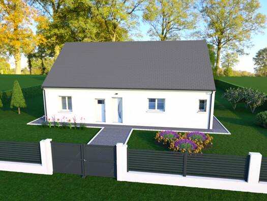 Terrain avec maison neuve à vendre 241 000 € 4 pièces 3 chambres 108 m² 660 m² de terrain Couronne Centrale Bourges 18000