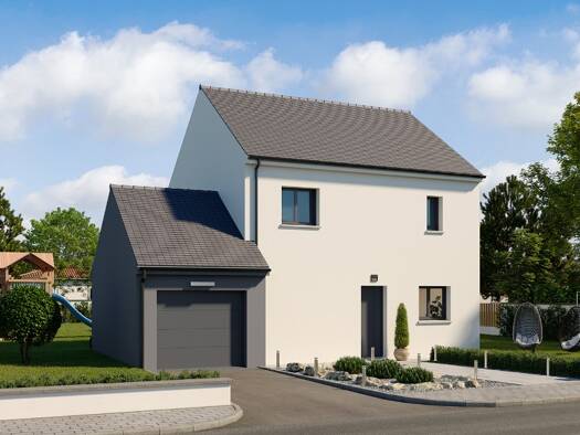 Terrain avec maison neuve à vendre 260 052 € 5 pièces 5 chambres 98 m² 436 m² de terrain Nord Est Champagne-sur-Seine 77430