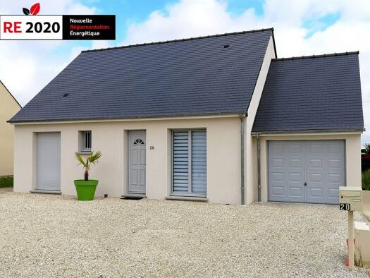 Terrain avec maison neuve à vendre 131 553 € 4 pièces 2 chambres 70 m² 851 m² de terrain Villemurlin 45600