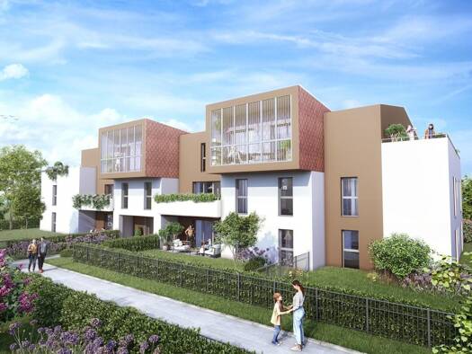 Appartement à louer 867 € 3 pièces 2 chambres 70 m² RDC Centre Ruelisheim 68270