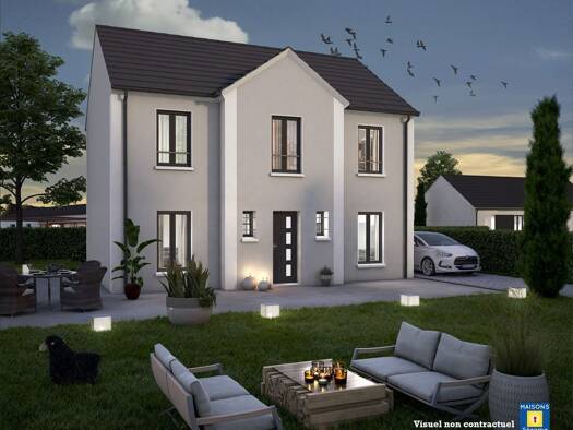Terrain avec maison neuve à vendre 315 000 € 6 pièces 4 chambres 117 m² 614 m² de terrain Vinantes 77230
