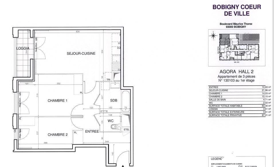 Maison à louer, 63m², BOBIGNY