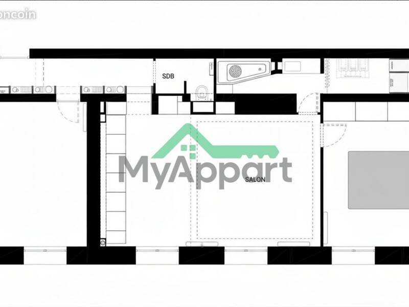 Maison à louer, 70m², PARIS 18E