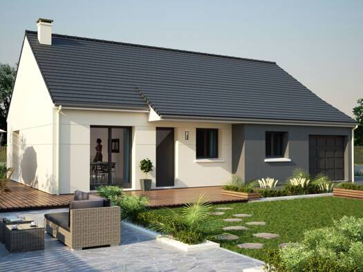 Terrain avec maison neuve à vendre 237 000 € 5 pièces 3 chambres 85,9 m² 817 m² de terrain Vraiville 27370