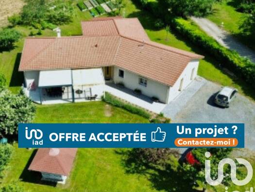 Maison de plain-pied à vendre 310 000 € 5 pièces 3 chambres 158 m² 2 326 m² de terrain Nexon 87800