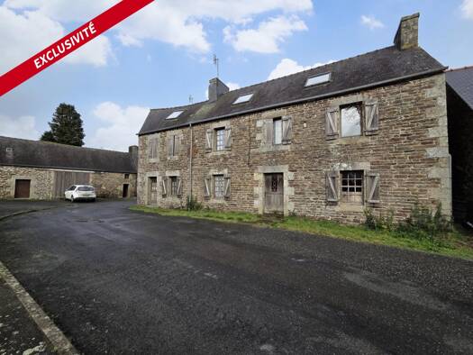 Maison à vendre 56 000 € 5 pièces 4 chambres 135 m² 173 m² de terrain Pont-Melvez 22390