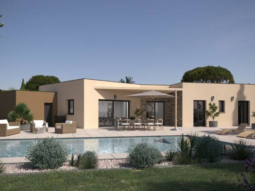 Terrain avec maison neuve à vendre 392 470 € 5 pièces 4 chambres 120 m² 788 m² de terrain Lauret 34270