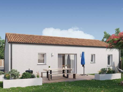 Terrain avec maison neuve à vendre 182 649 € 4 pièces 3 chambres 74 m² 1 000 m² de terrain Merlatière 85140