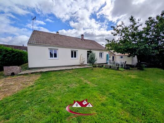 Maison de plain-pied à vendre 299 000 € 4 pièces 3 chambres 103 m² 640 m² de terrain Boutigny Prouais 28410