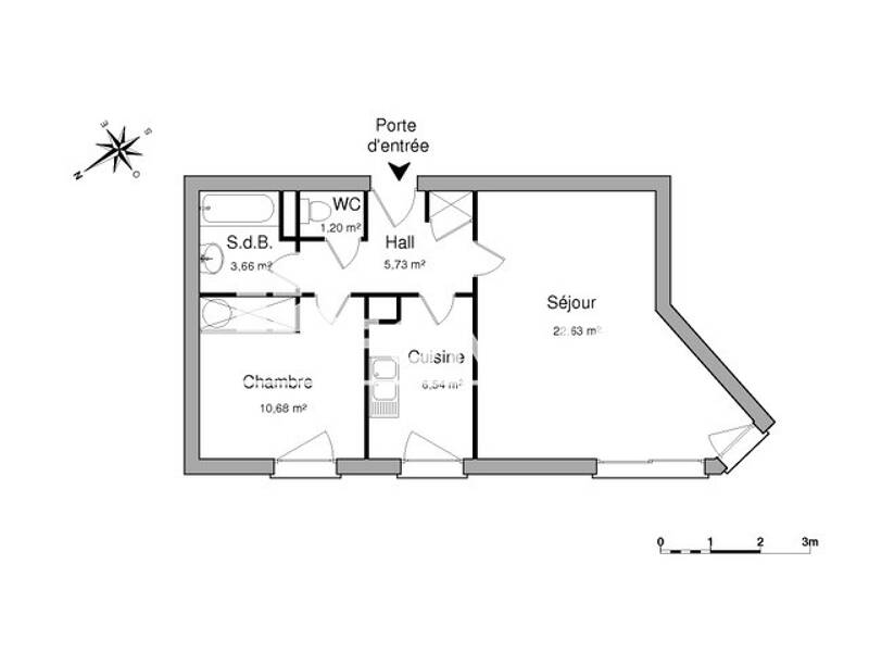 Maison à louer, 50m², ROUEN