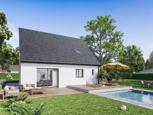 Terrain avec maison neuve à vendre 220 420 € 4 pièces 3 chambres 88,7 m² 548 m² de terrain Trévières 14710
