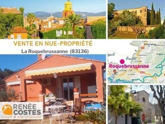 Maison en viager occupé Bouquet 192 720 € 3 pièces 2 chambres 80 m² 1 100 m² de terrain La Roquebrussanne 83136