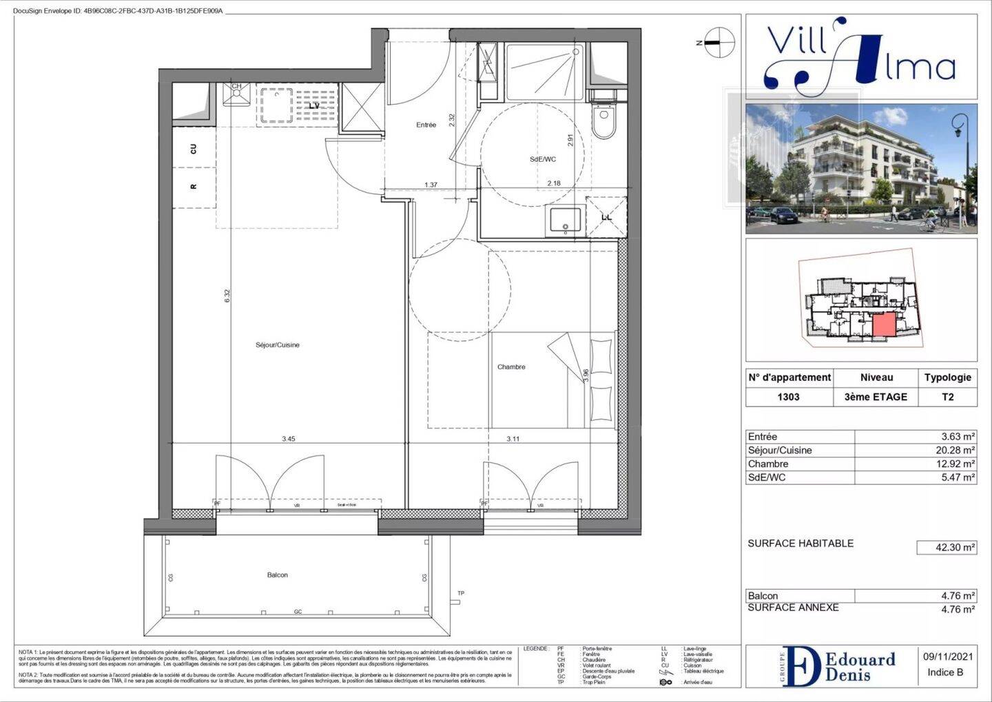 Maison à louer, 42m², SAINT MAUR DES FOSSES