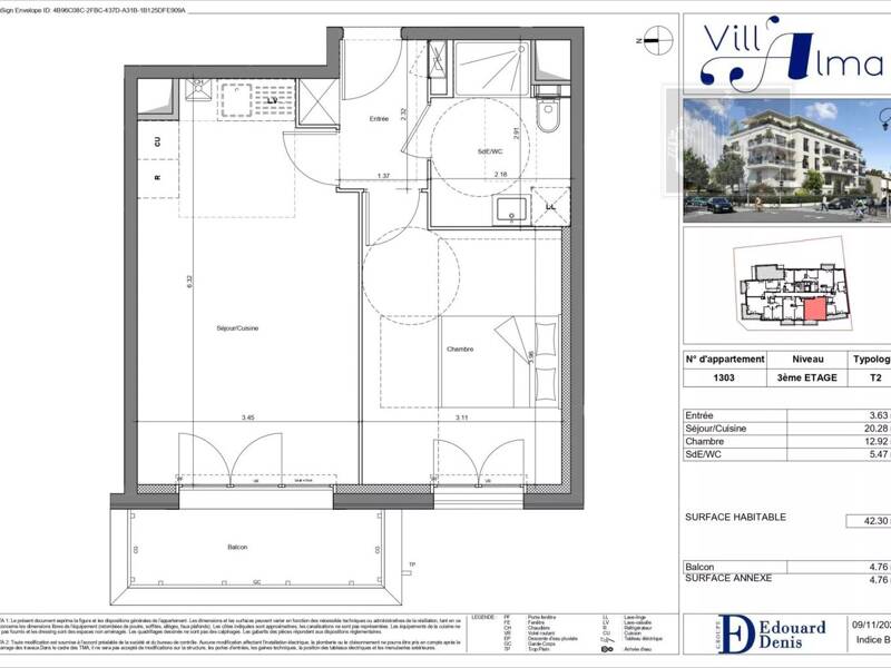 Maison à louer, 42m², SAINT MAUR DES FOSSES