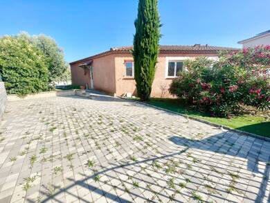 Maison de plain-pied à vendre 299 000 € 4 pièces 3 chambres 111 m² 455 m² de terrain Ouest Bessan 34550