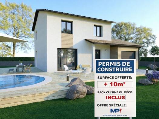 Terrain avec maison neuve à vendre 331 700 € 4 pièces 3 chambres 79 m² 450 m² de terrain Saint-Georges-d'Espéranche 38790