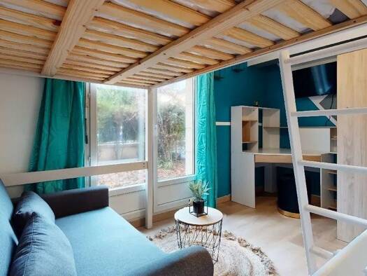 Appartement à louer - logement étudiant 800 € 1 pièce 23 m² RDC Les Pavillons-sous-Bois 93320