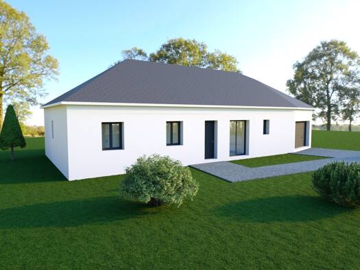 Terrain avec maison neuve à vendre 209 000 € 4 pièces 3 chambres 100 m² 865 m² de terrain Plaimpied-Givaudins 18340