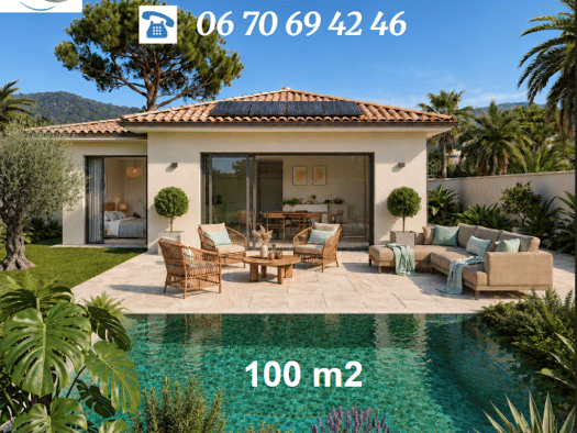 Terrain avec maison neuve à vendre 334 900 € 4 pièces 3 chambres 100 m² 584 m² de terrain Vinassan 11110