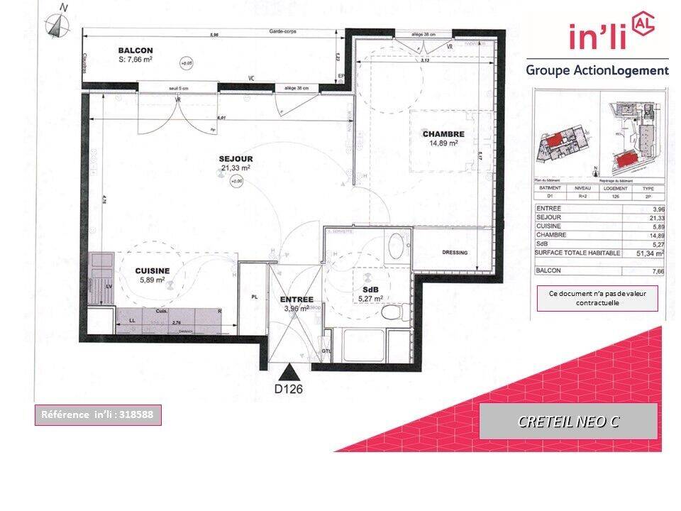 Maison à louer, 51m², CRETEIL