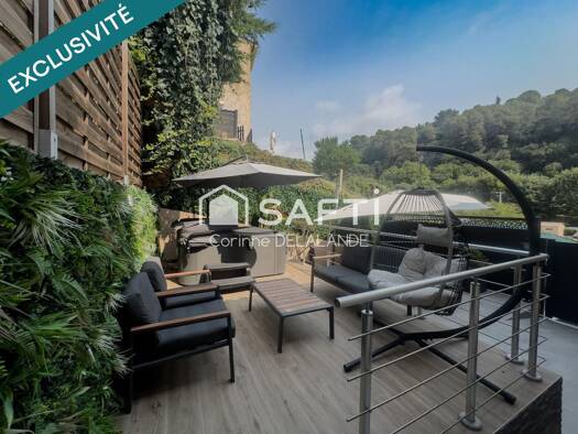 Appartement à vendre 365 000 € 3 pièces 2 chambres 56 m² RDC/1 Val de Cagne-Colline Route de Vence Cagnes-sur-Mer 06800