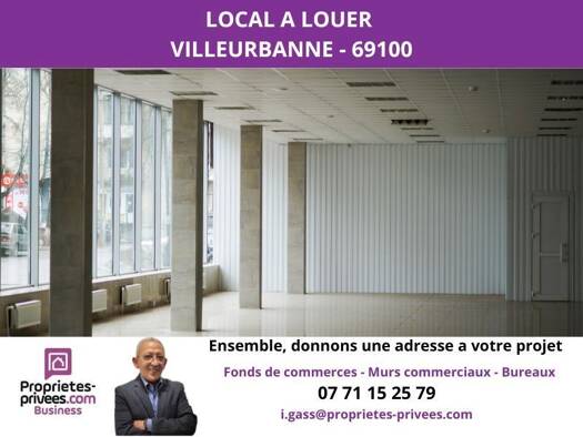 Local commercial à louer 2 500 € 150 m² de surface de vente Villeurbanne 69100