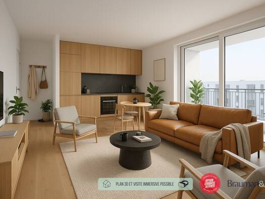 Appartement à vendre - neuf 304 500 € 3 pièces 2 chambres 64 m² 1er étage Thiverval-Grignon 78850