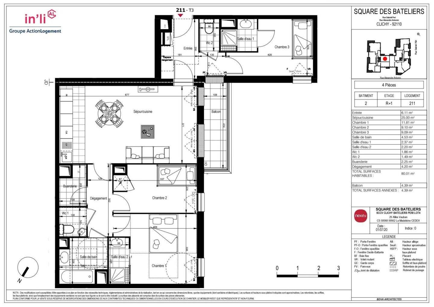 Maison à louer, 80m², CLICHY