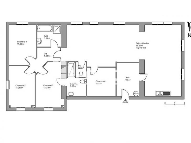 Maison à louer, 125m², TRESSES