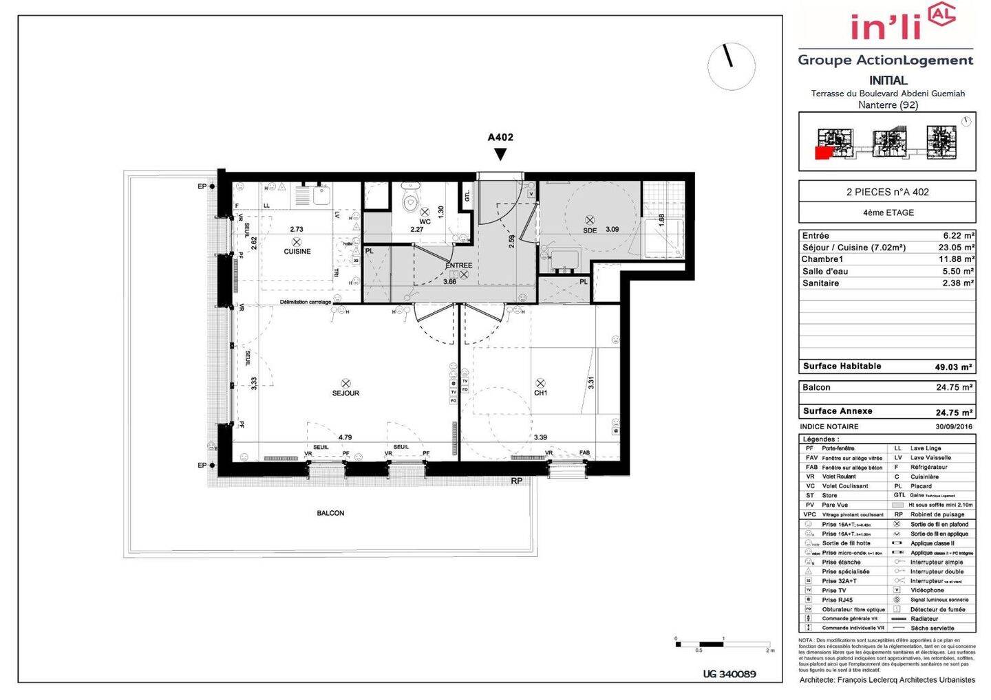 Maison à louer, 49m², NANTERRE
