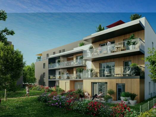 Appartement à vendre - Première occupation 226 000 € 3 pièces 2 chambres 62 m² Étage 2/2 Sud Rumilly 74150