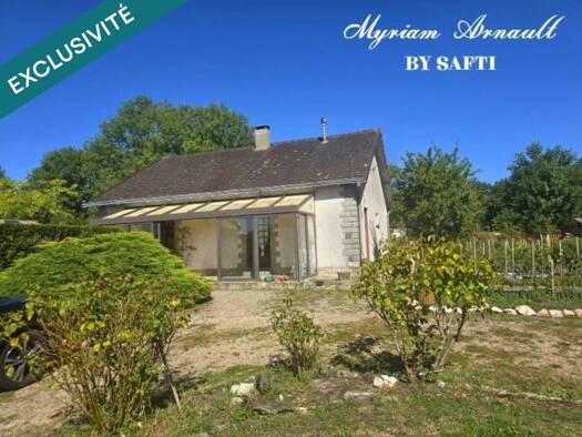 Maison de plain-pied à vendre 89 000 € 4 pièces 2 chambres 91 m² 1 851 m² de terrain Les Grands-Chézeaux 87160