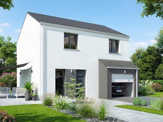 Terrain avec maison neuve à vendre 241 117 € 5 pièces 4 chambres 96 m² 1 816 m² de terrain Laudrefang 57385