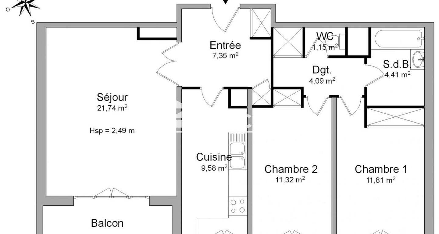 Maison à louer, 71m², RUEIL MALMAISON