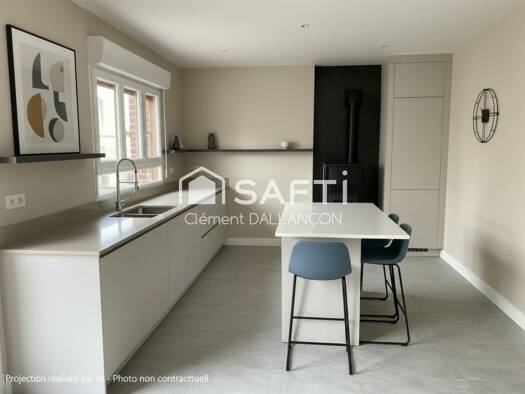 Maison à vendre 59 990 € 7 pièces 4 chambres 112 m² 265 m² de terrain Nord Ham 80400