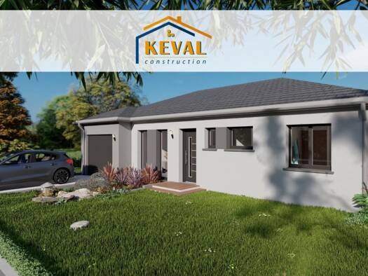 Terrain avec maison neuve à vendre 225 000 € 5 pièces 3 chambres 100 m² 600 m² de terrain Petit-Réderching 57410