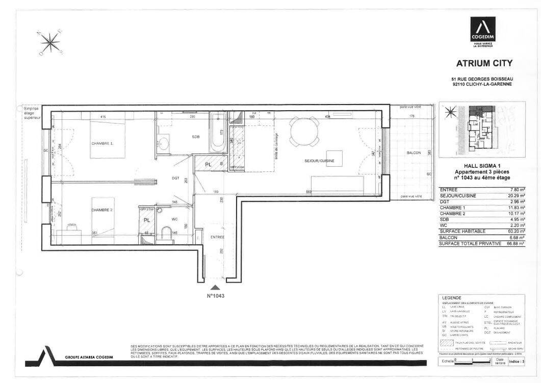 Maison à louer, 60m², CLICHY