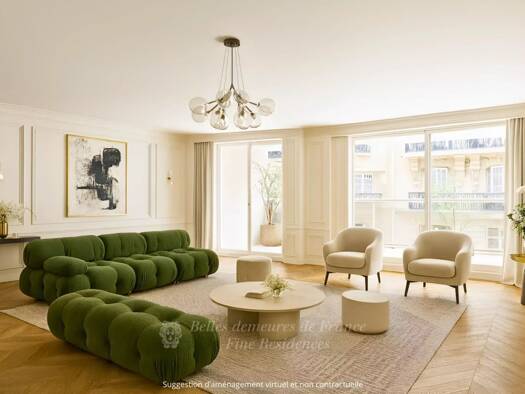 Appartement à vendre 1 800 000 € 5 pièces 3 chambres 132 m² 1er étage Muette Nord Paris 16ème 75016