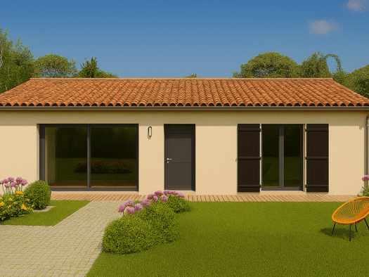 Terrain avec maison neuve à vendre 265 000 € 4 pièces 3 chambres 100 m² 600 m² de terrain Donneville 31450