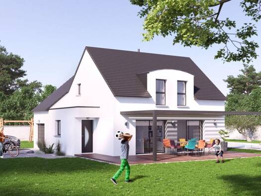 Terrain avec maison neuve à vendre 264 500 € 6 pièces 4 chambres 122 m² 910 m² de terrain Josselin 56120