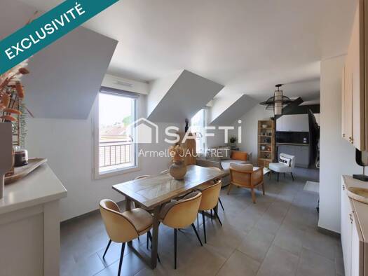 Appartement à vendre 219 000 € 3 pièces 2 chambres 63 m² Étage 3/3 La Pepiniere-Malesherbes Sarcelles 95200