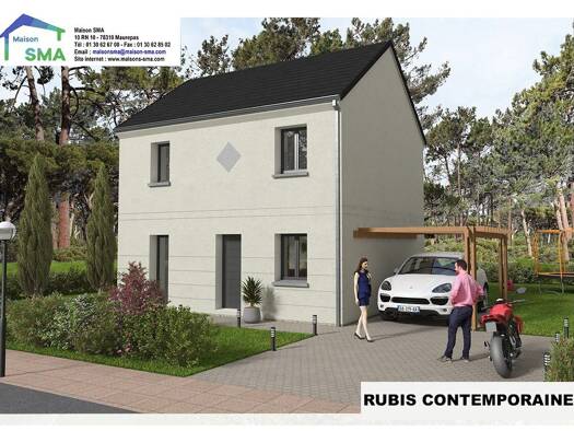 Terrain avec maison neuve à vendre 298 500 € 4 pièces 3 chambres 85 m² 650 m² de terrain Rosny-sur-Seine 78710