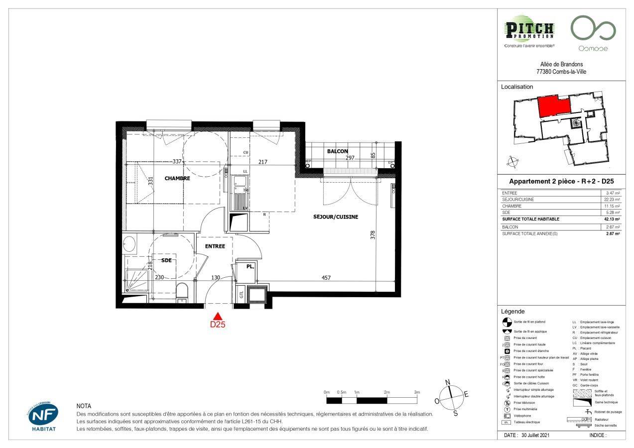 Maison à louer, 42m², COMBS LA VILLE