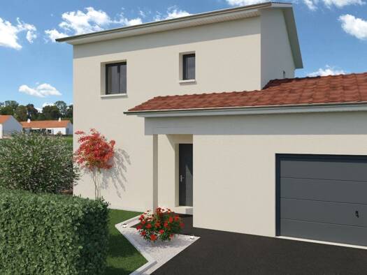 Terrain avec maison neuve à vendre 349 000 € 4 pièces 3 chambres 92 m² 327 m² de terrain Ternay 69360
