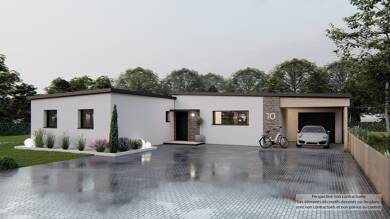 Maison de plain-pied à vendre 254 760 € 4 pièces 3 chambres 90 m² 780 m² de terrain Plonéis 29710