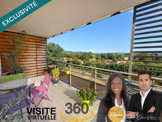 Appartement à vendre 195 000 € 3 pièces 2 chambres 65 m² Étage 2/3 Le Village-Côteaux de Chasse Nord L'Isle-d'Abeau 38080