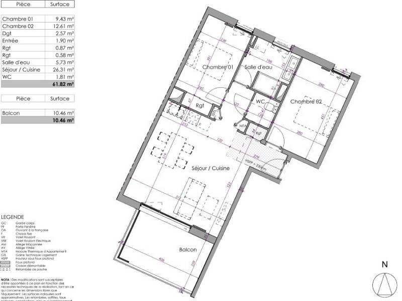 Maison à louer, 61m², BREST