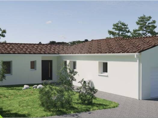 Terrain avec maison neuve à vendre 306 700 € 5 pièces 4 chambres 130 m² 901 m² de terrain Nanteuil-en-Vallée 16700