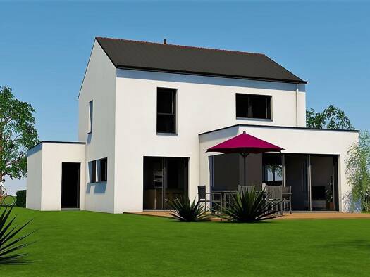 Terrain avec maison neuve à vendre 251 980 € 5 pièces 4 chambres 90 m² 466 m² de terrain Sens-de-Bretagne 35490